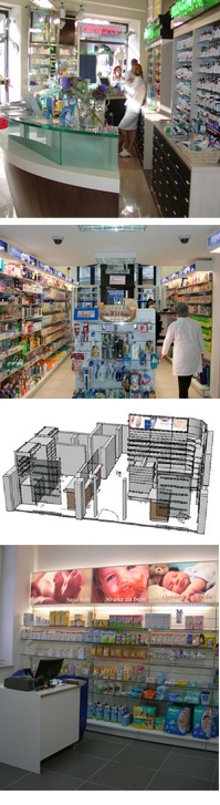 Nameštaj i oprema za apoteke